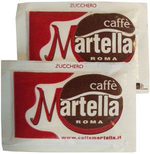 Martella Kaffee, weißer Zucker