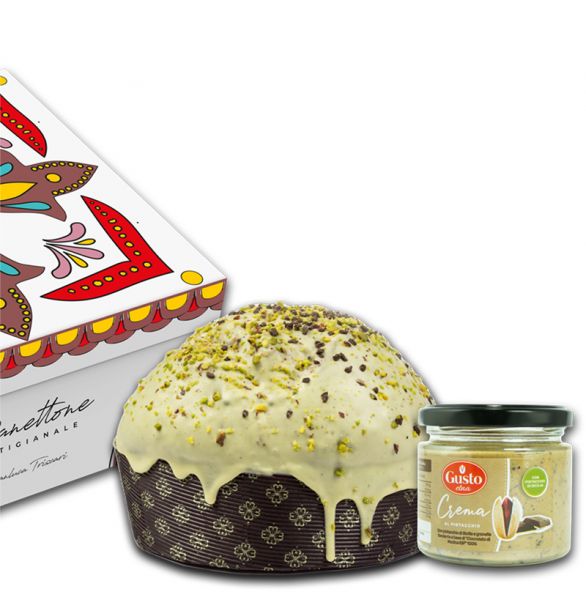 Gusto Etna Panettone Pistacchio e Cioccolato di Modica